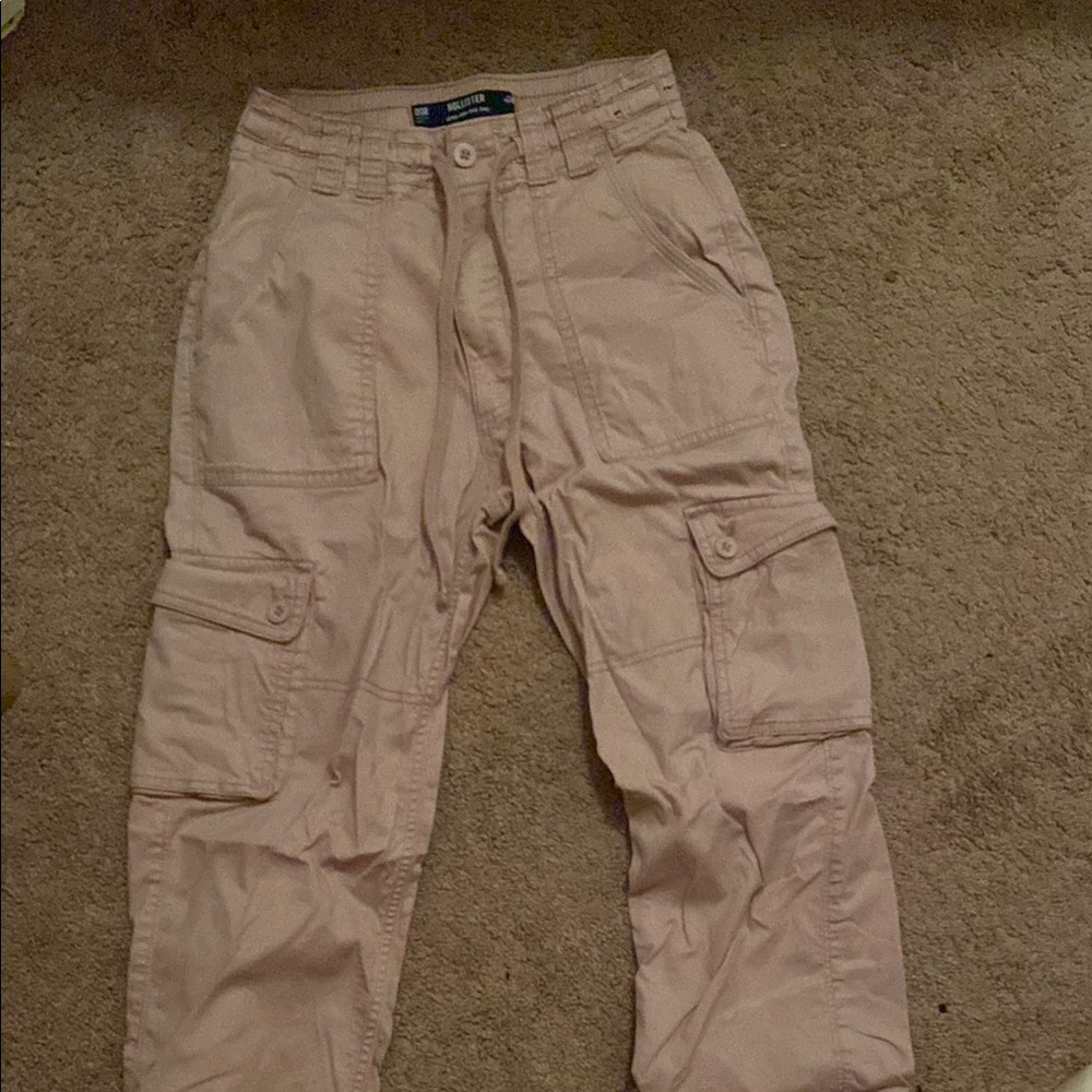 Men's Beige Cargo Pants